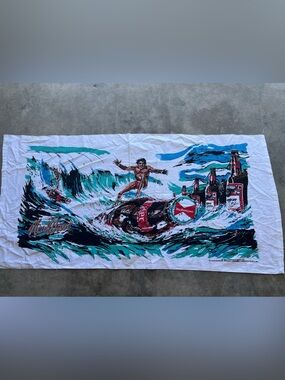 1985 Vintage Budweiser New wave beach towel mint condition
